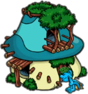 Smurf Housein Village PNG Image