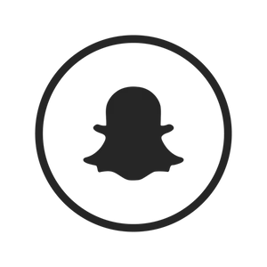 Snapchat_ Logo_ Black_and_ White PNG Image