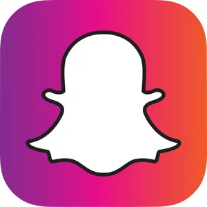 Snapchat_ Logo_ Gradient_ Background PNG Image