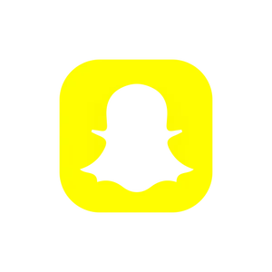 Snapchat Logo Yellow Background PNG Image