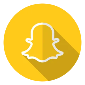 Snapchat Logo Yellow Background PNG Image