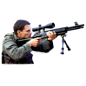 Sniper Rifle In Action Pose Png Ism PNG Image