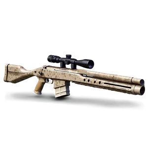 Sniper Rifle In Desert Camo Png Exa90 PNG Image