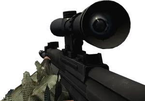 Sniper Rifle Scope View PNG Image