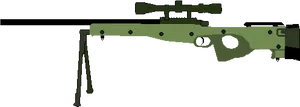 Sniper Rifle Silhouette PNG Image