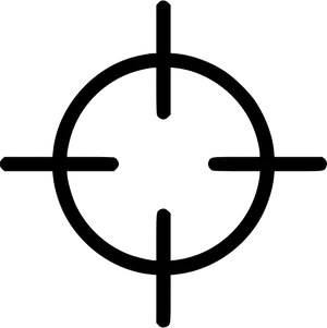 Sniper Scope Crosshair Graphic PNG Image