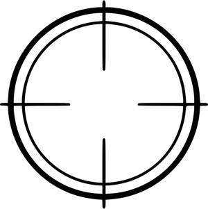 Sniper Scope Crosshair Graphic PNG Image