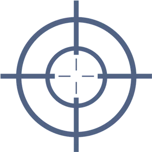 Sniper Scope Crosshair Graphic PNG Image