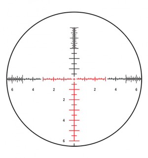 Sniper Scope Crosshair Red Reticle PNG Image