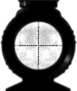 Transparent Green Crosshair Png - Sniper Scope First Person, Png Download PNG