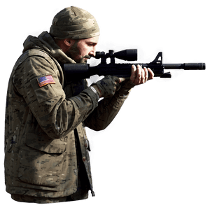 Sniper Silhouette PNG ngt PNG image with transparent background
