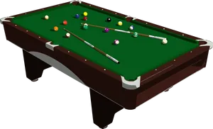 Snooker Table Setup PNG Image