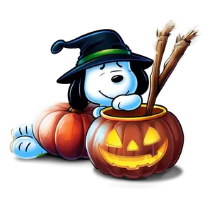 Snoopy Halloween Witchcraft Png Jjq PNG Image