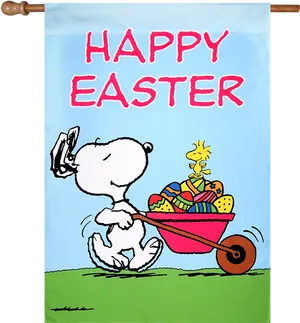 Snoopy Woodstock Easter Celebration PNG Image