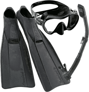 Professionals Diving Mask And Long Fins Set, HD Png Download PNG image with transparent background