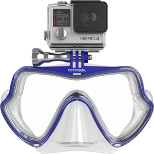 Frameless Dive Mask For Gopro - Octomask Gopro, HD Png Download PNG image with transparent background