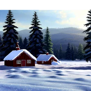 Snow Blanket Christmas Morning Png Bib51 PNG Image