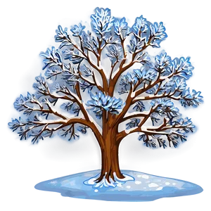 Snow Blanketed Tree Png Goo58 PNG Image