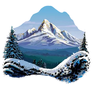 Snow-capped Peaks Landscape Png 06232024 PNG Image