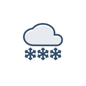 Snow Cloud Icon PNG image with transparent background