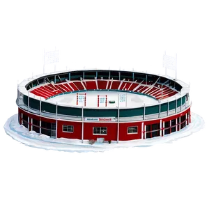 Snow Covered Baseball Stadium Winter Png 16 PNG Image