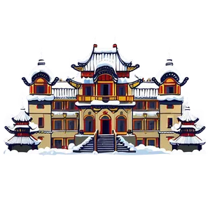 Snow-covered Palace Png Ewv30 PNG Image