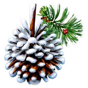 Snow-covered Pine Cones Png 88 PNG Image