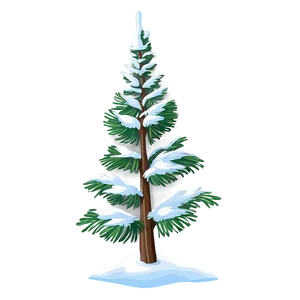 Snow Covered Pine Tree Png Khj PNG Image