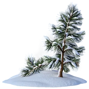 Snow Covered Pine Tree Png Sly PNG Image