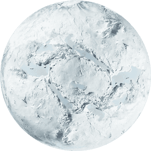 Snow Covered Planet Texture PNG