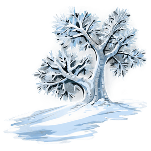 Snow-Covered Tree PNG umc PNG