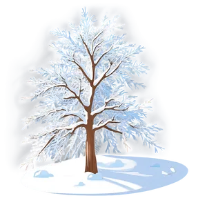 Snow Dusted Tree Png 06272024 PNG Image