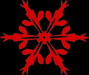 Snow, Flake, Red, Winter - Holiday Bazaar, HD Png Download PNG image with transparent background