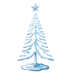 Snow Frosted Christmas Tree Png 06252024 PNG Image