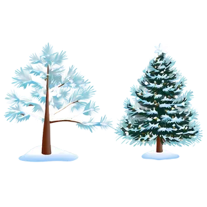 Snow Frosted Christmas Tree Png Lby30 PNG Image