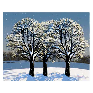 Snow Kissed Trees Png 06292024 PNG Image