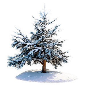 Snow Laden Tree PNG raa11 PNG