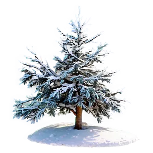 Snow Laden Tree Png Raa11 PNG Image