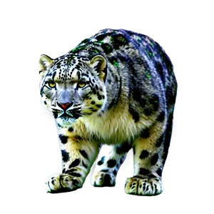 Snow Leopard In Mystic Forest Png 06122024 PNG Image