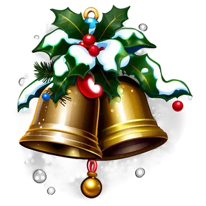 Snow Topped Christmas Bell Png 58 PNG Image