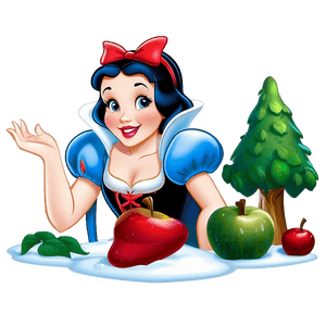 Snow White Cartoon Style PNG 05062024 PNG image with transparent background