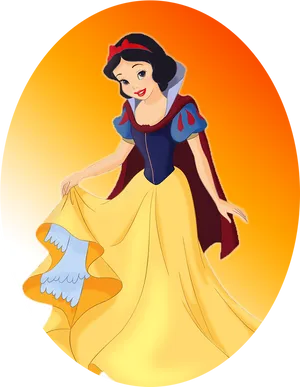 Snow White Classic Pose PNG Image