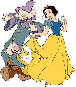Snow White Clipart Anow - Snow White Dopey And Sneezy, HD Png Download PNG with transparent background