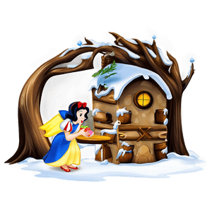 Snow White Fairytale Scene PNG xmx37 PNG image with transparent background