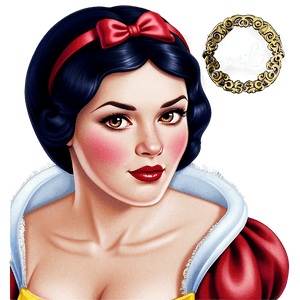 Snow White Storybook Cover PNG 2 PNG image with transparent background