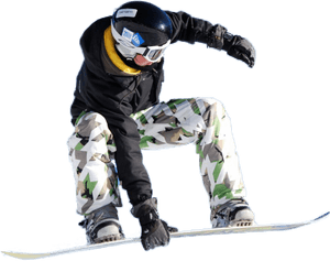 Snowboarder In Action Cutout.png PNG image with transparent background