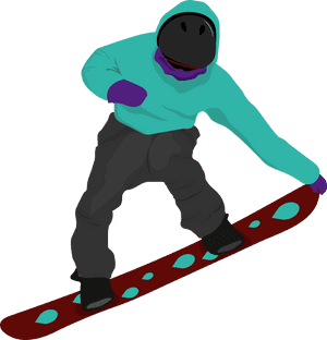 Snowboarder_in_ Action_ Vector PNG image with transparent background