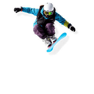 Snowboarder in Air PNG vrq55 PNG image with transparent background