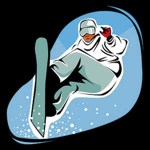 Snowboarder Mid Air Trick PNG image with transparent background