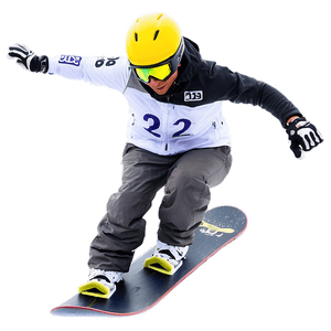 Snowboarder Racing PNG lhy PNG image with transparent background